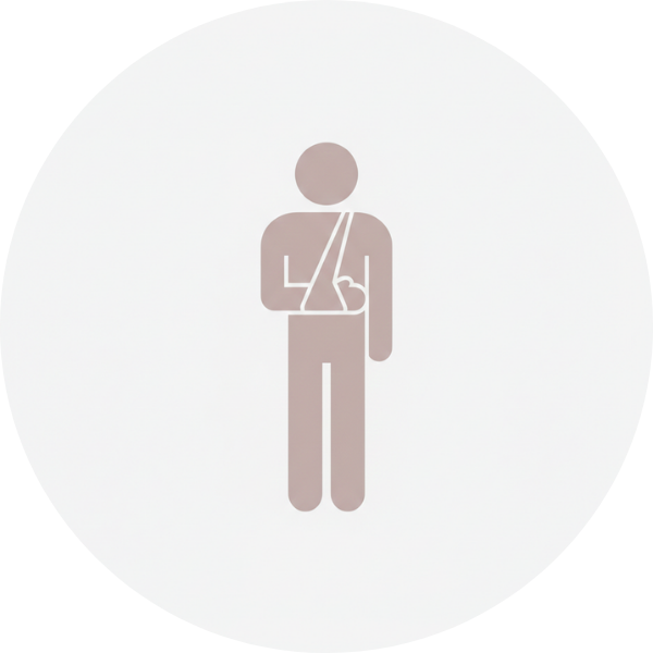 ピクトグラム怪我をした人